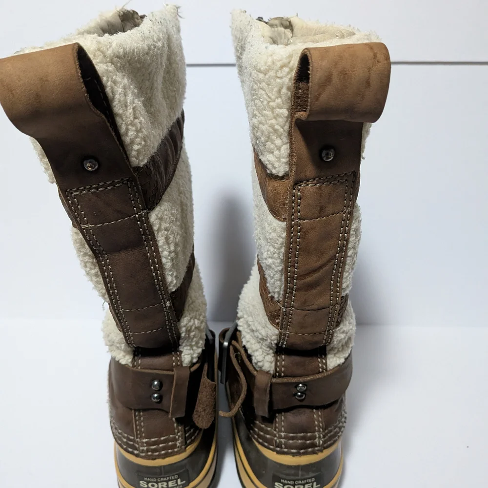 Sorel Duck Boots Womens Size 8 Helen Of Tundra II Winter Shearling NL1586-250 - Picture 4 of 6